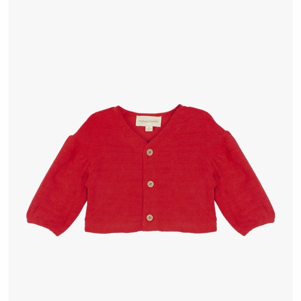 Mabel+Honey red cardigan